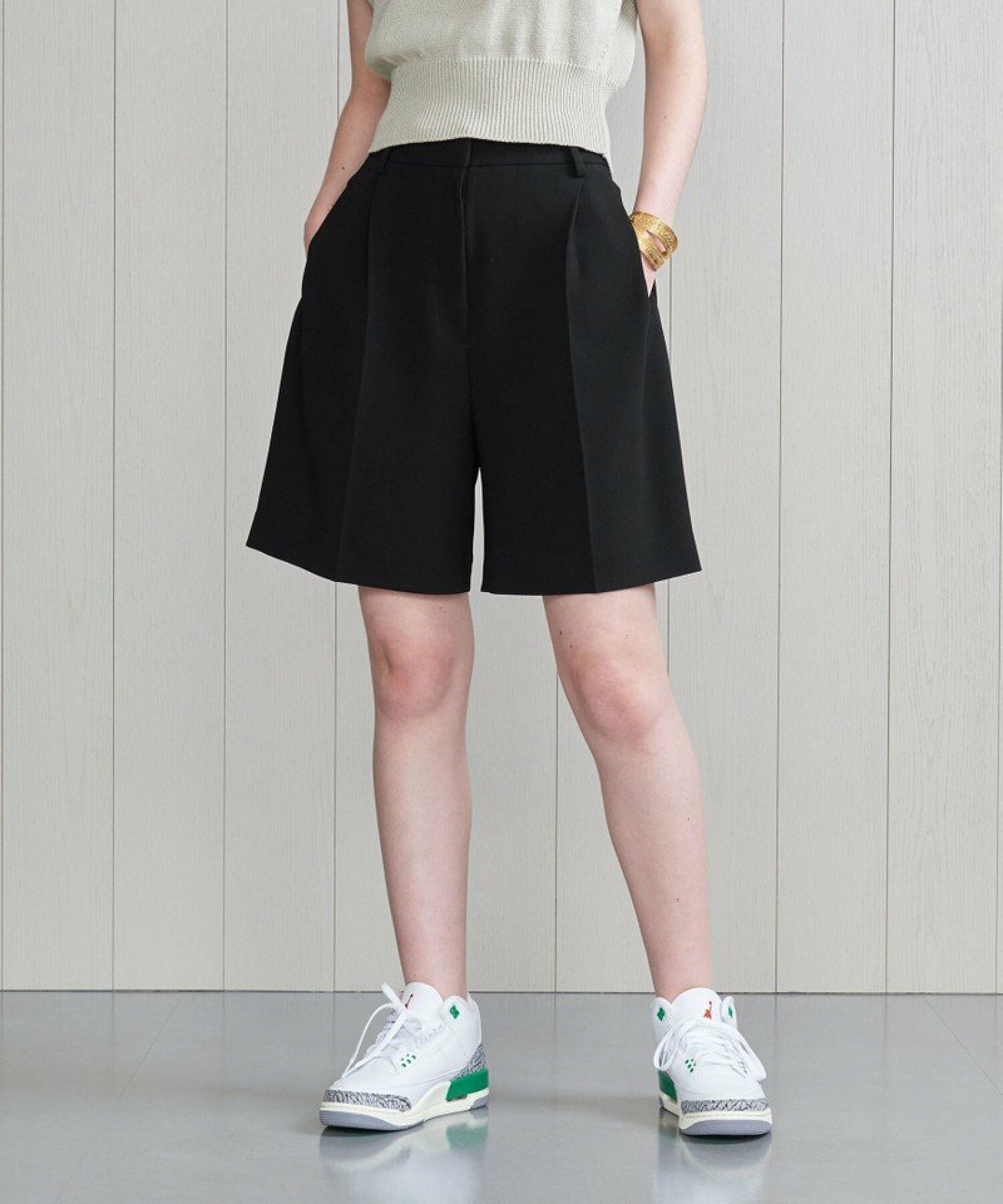 <H>DOUBLE CLOTH SHORT PANTS 23SS/パンツ